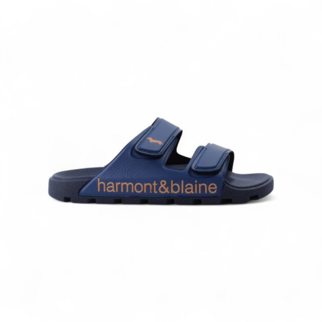 Harmont&Blaine ciabatta uomo blubber logo azzurro