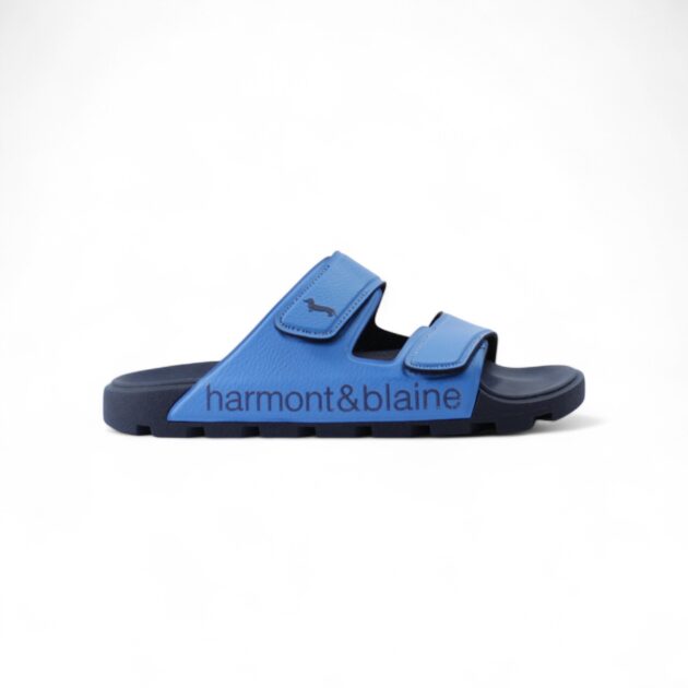 Harmont&Blaine ciabatta uomo blubber logo azzurro